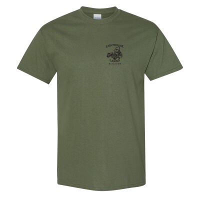 Lighthouse Lawns Military Green Tee - Heavy Cotton™ T-Shirt Thumbnail
